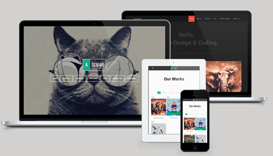 Asobar - Creative Business One Page WordPress