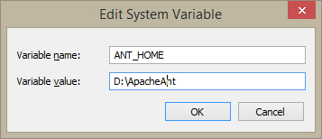 Configure ANT_HOME