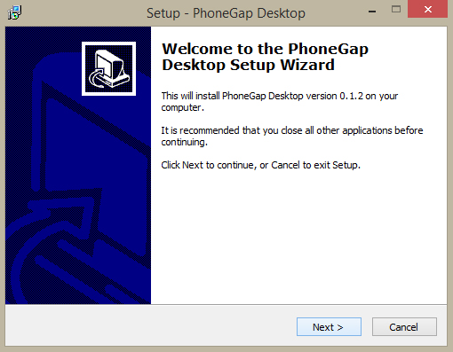 Installing PhoneGap